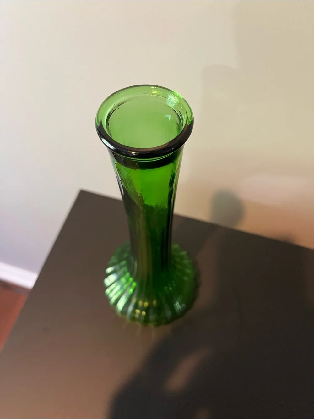 Vintage Hoosier Glass Green 9inch Vase, #4096